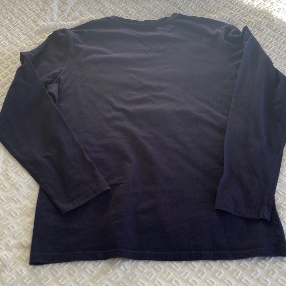 Men's Navy Long Sleeve Shirt - Picture 2 of 4